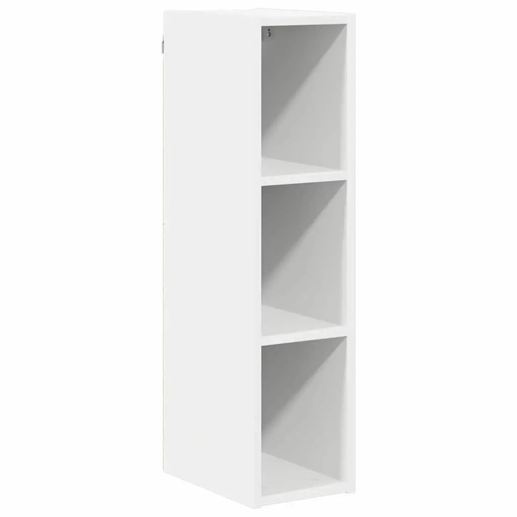 Hanging Kitchen Cabinet White Modern Storage Engineered Wood 20x29.5x80cm