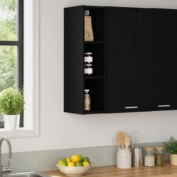 Friendly Black Oak Kitchen Cabinet for Your Home