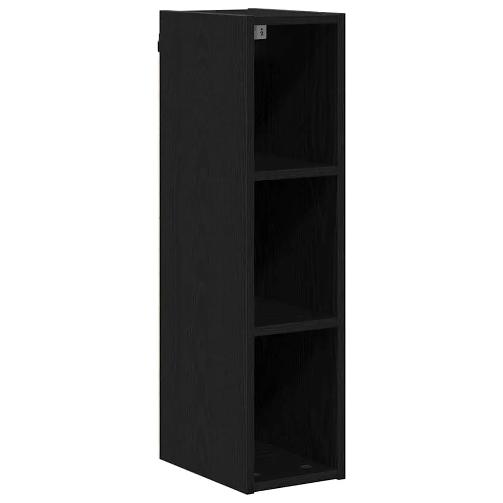 Hanging Kitchen Cabinet Modern Black Oak Engineered Wood 20 x 29.5 x 80 cm