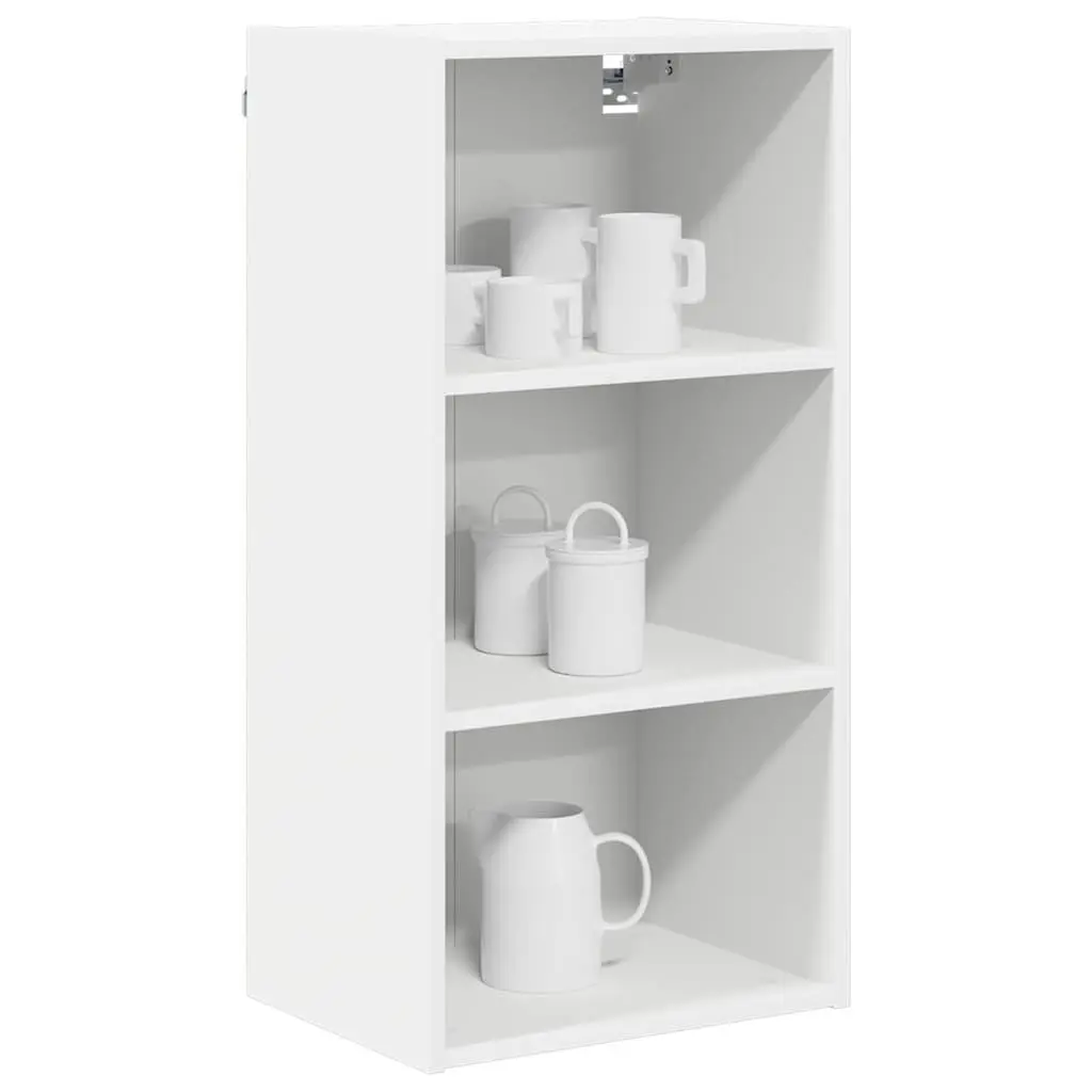Hanging Kitchen Cabinet Modern White Engineered Wood 40x29.5x80cm