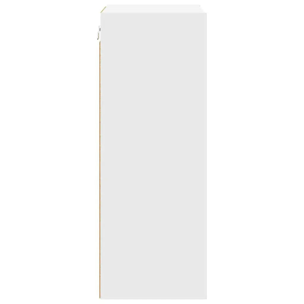 Hanging Kitchen Cabinet Modern White Engineered Wood 40x29.5x80cm