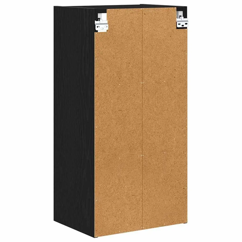 Hanging Kitchen Cabinet Modern Black Oak Engineered Wood 40 x 29.5 x 80 cm