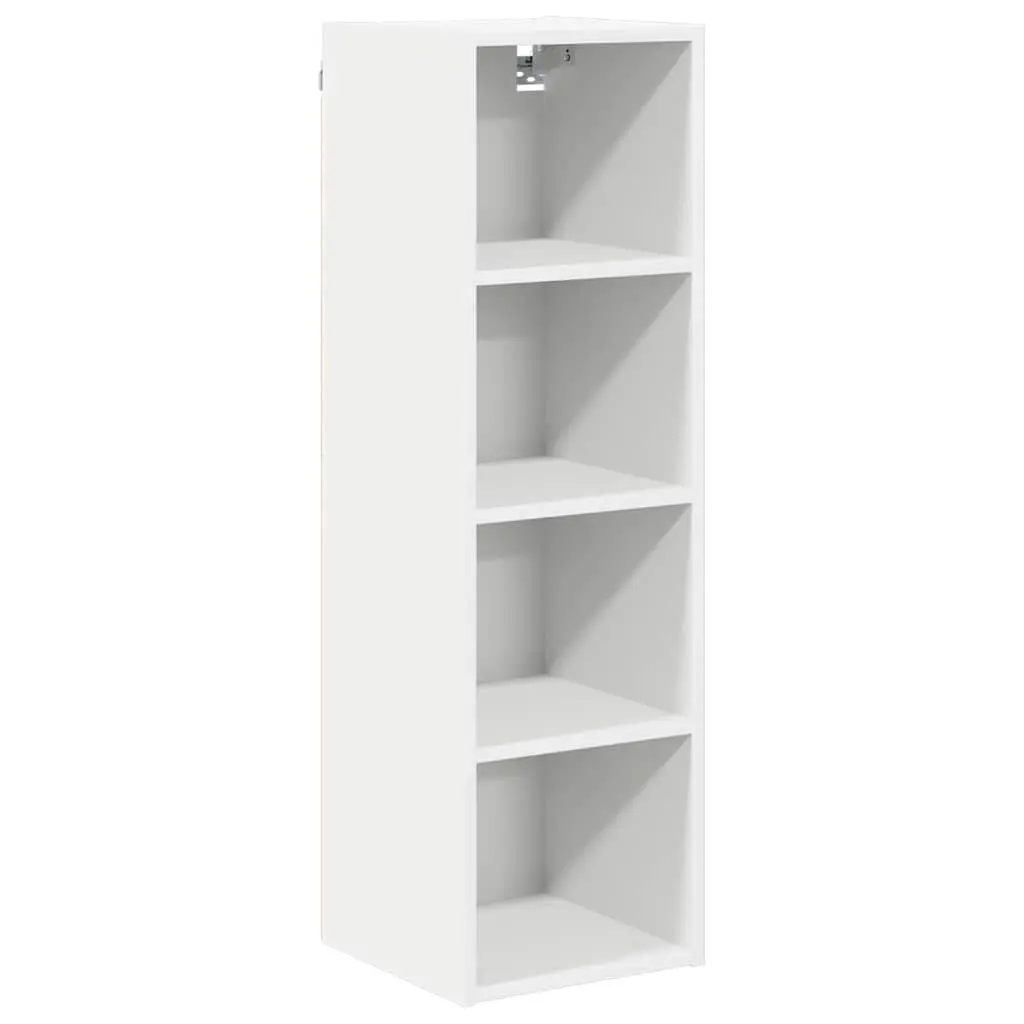 Hanging Kitchen Cabinet Modern White Engineered Wood 30 x 29.5
