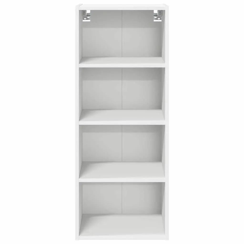 Hanging Cabinet White Engineered Wood Wall Mounted 40 x 29.5 x 100 cm