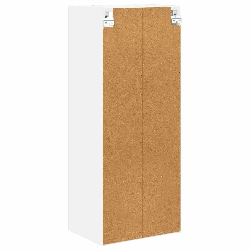 Hanging Cabinet White Engineered Wood Wall Mounted 40 x 29.5 x 100 cm