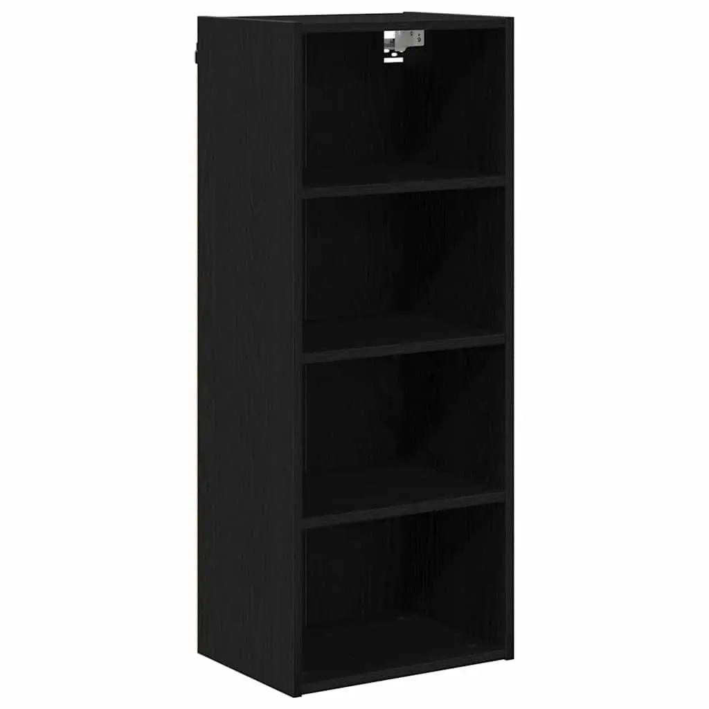 Hanging Kitchen Cabinet Modern Black Oak Engineered Wood 40 x 29.5 x 100 cm