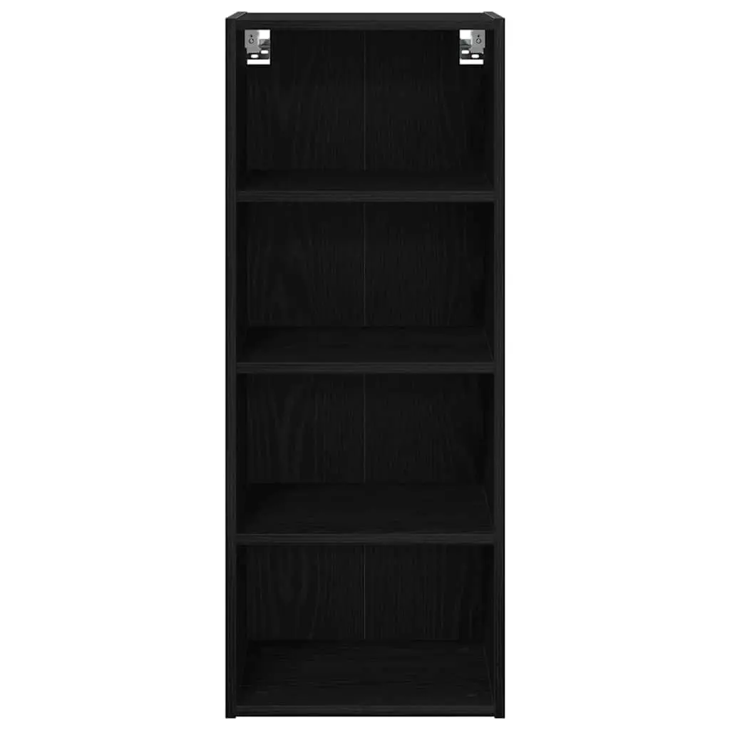 Hanging Kitchen Cabinet Modern Black Oak Engineered Wood 40 x 29.5 x 100 cm