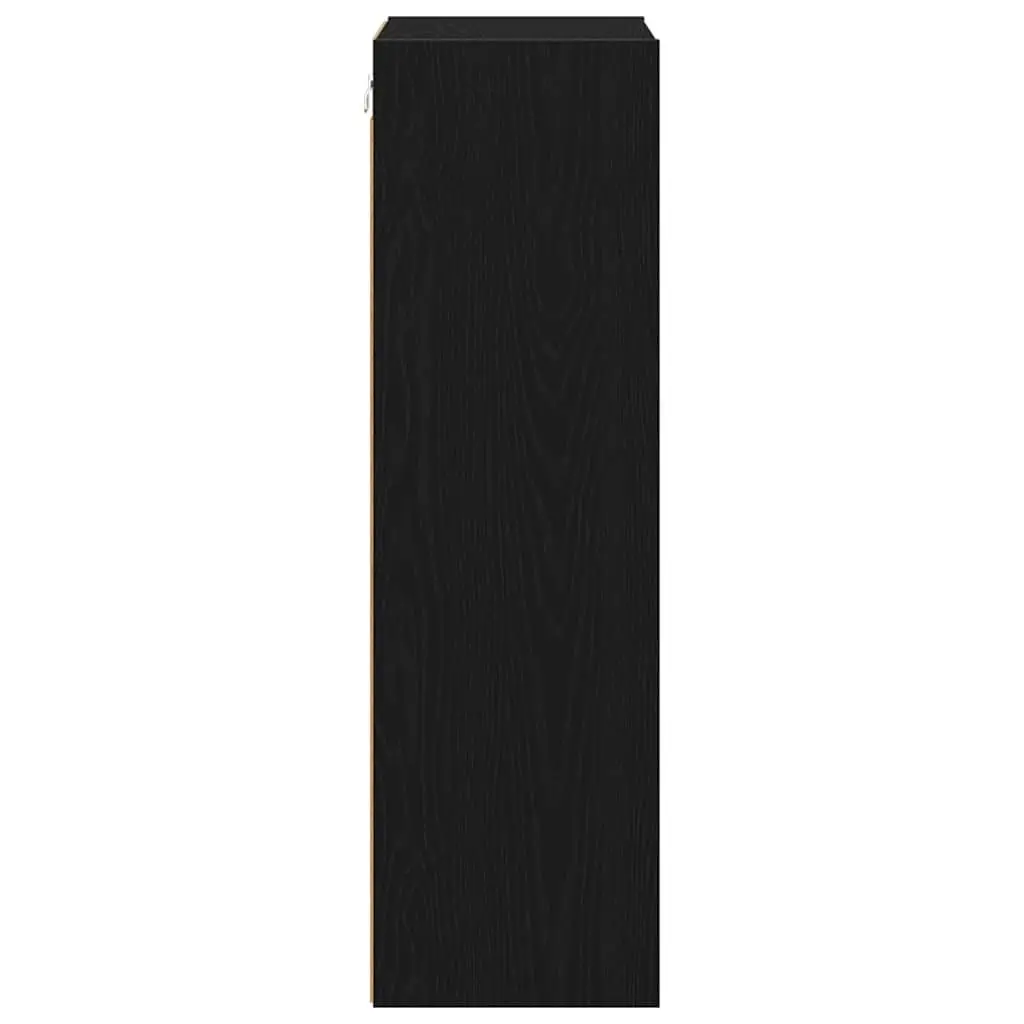 Hanging Kitchen Cabinet Modern Black Oak Engineered Wood 40 x 29.5 x 100 cm