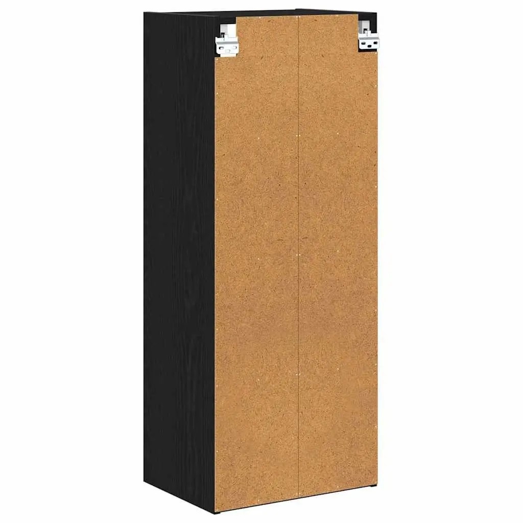 Hanging Kitchen Cabinet Modern Black Oak Engineered Wood 40 x 29.5 x 100 cm