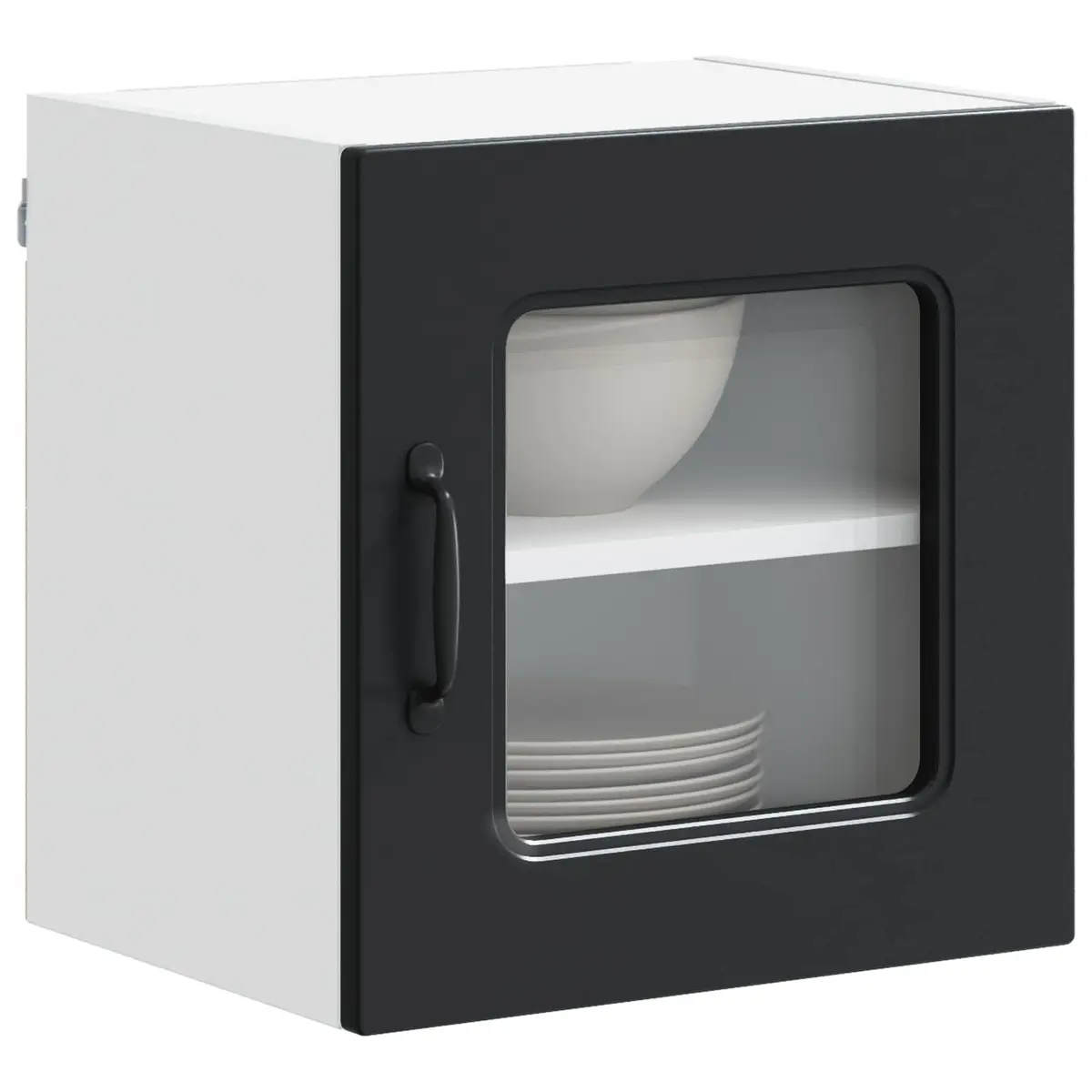 Black Kitchen Cabinet Panel