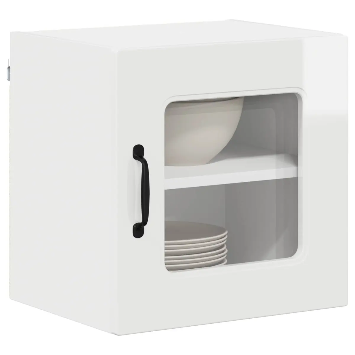 Kitchen Cabinet Dishwasher Panel High Gloss White 2 Piece