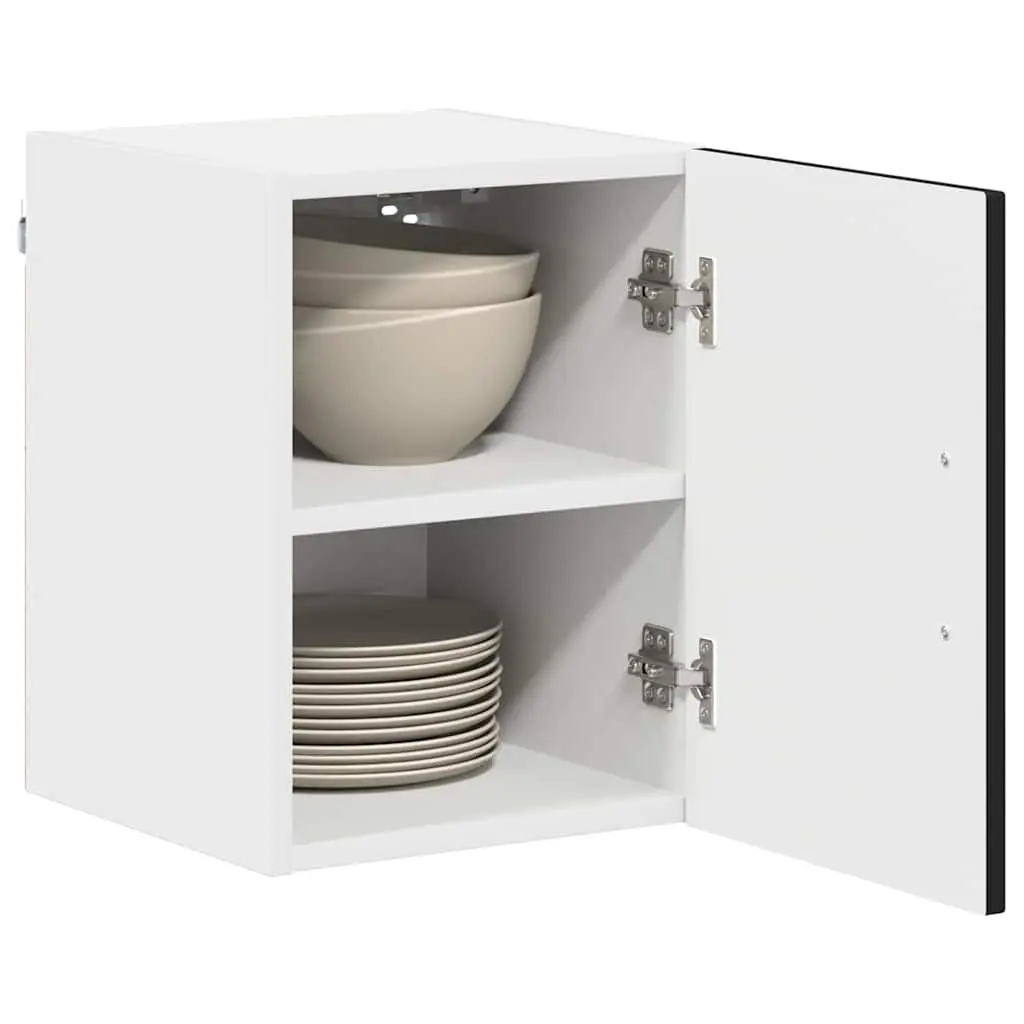 Dishwasher Panel Kitchen Cabinet Black Engineered Wood Storage Cupboard