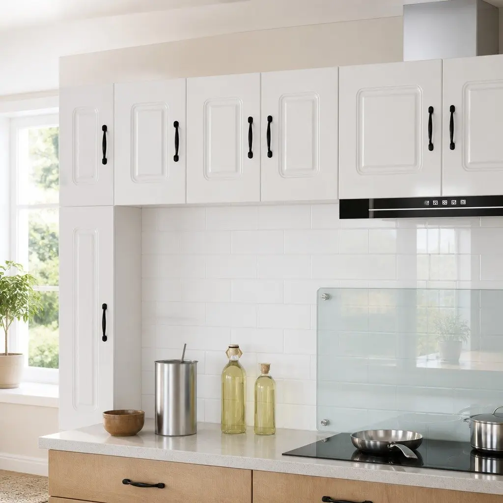 Dishwasher Panel Kitchen Cabinet High Gloss White Engineered Wood 30x31x40 cm