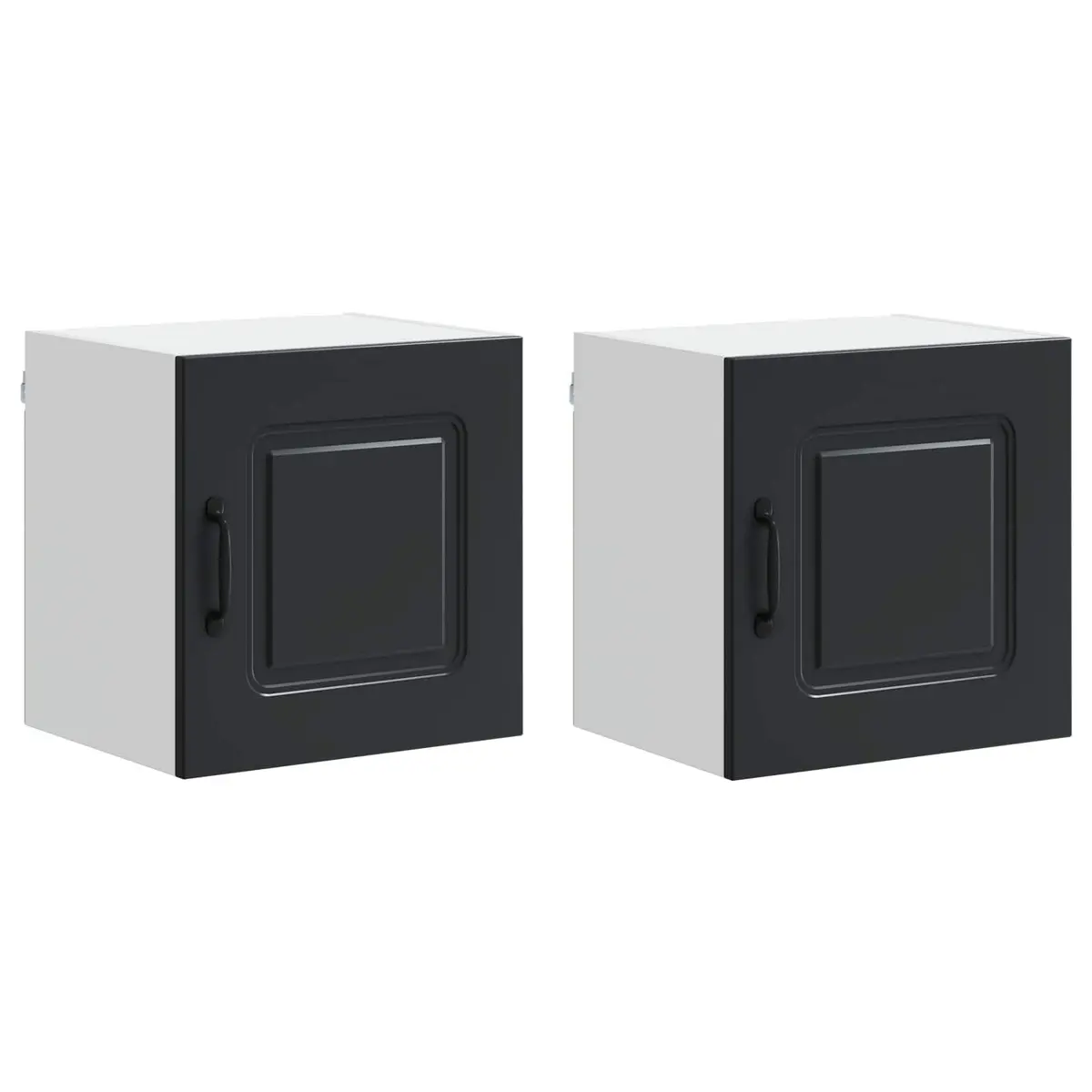 Dishwasher Panel Cabinet Storage Black Engineered Wood 40 x 31 x 40 cm
