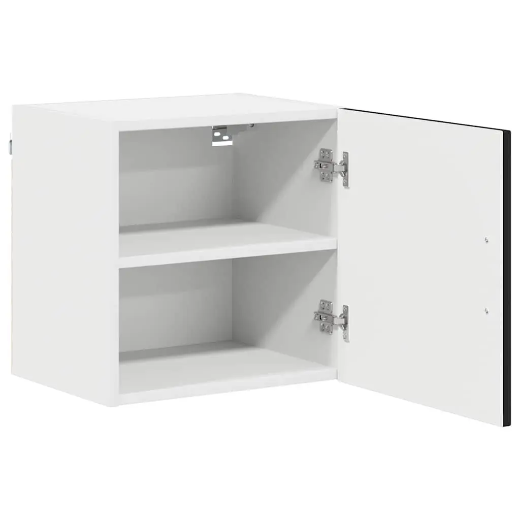 Dishwasher Panel Cabinet Storage Black Engineered Wood 40 x 31 x 40 cm