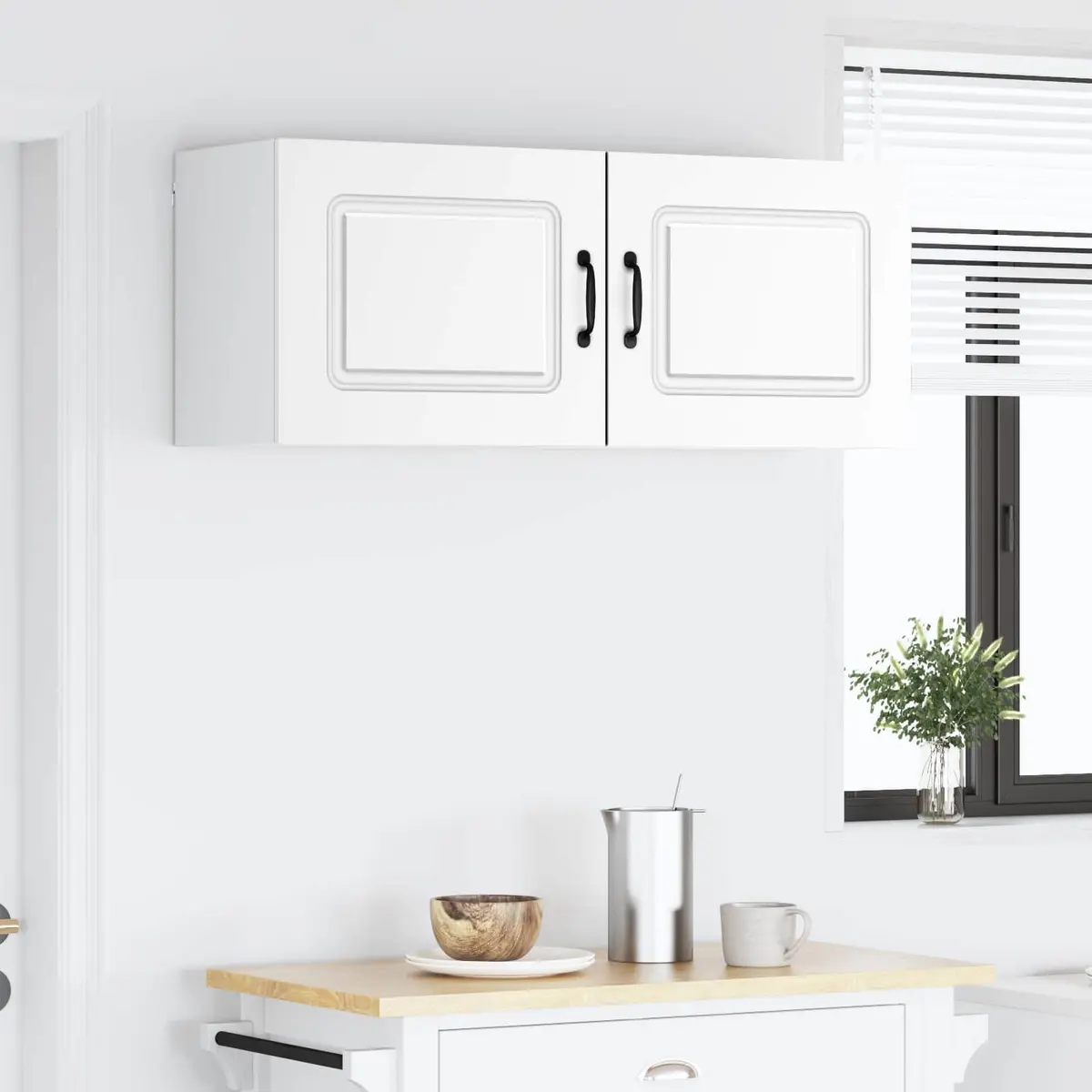 White Dishwasher Panel Kitchen Cabinet Storage Unit Modern Design 50x31x40cm