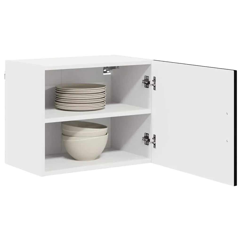 Dishwasher Panel Kitchen Cabinet Black Engineered Wood Storage Furniture 50 x 31 x 40 cm