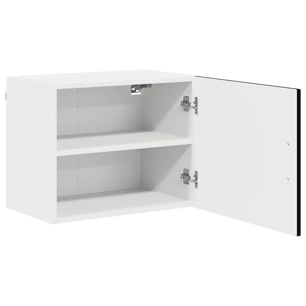 Dishwasher Panel Kitchen Cabinet Black Engineered Wood Storage Furniture 50 x 31 x 40 cm