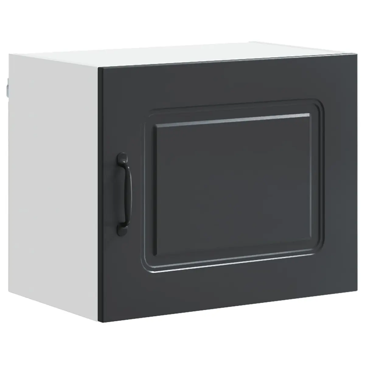 Dishwasher Panel Cabinet Organizer Black Engineered Wood 50x31x40cm