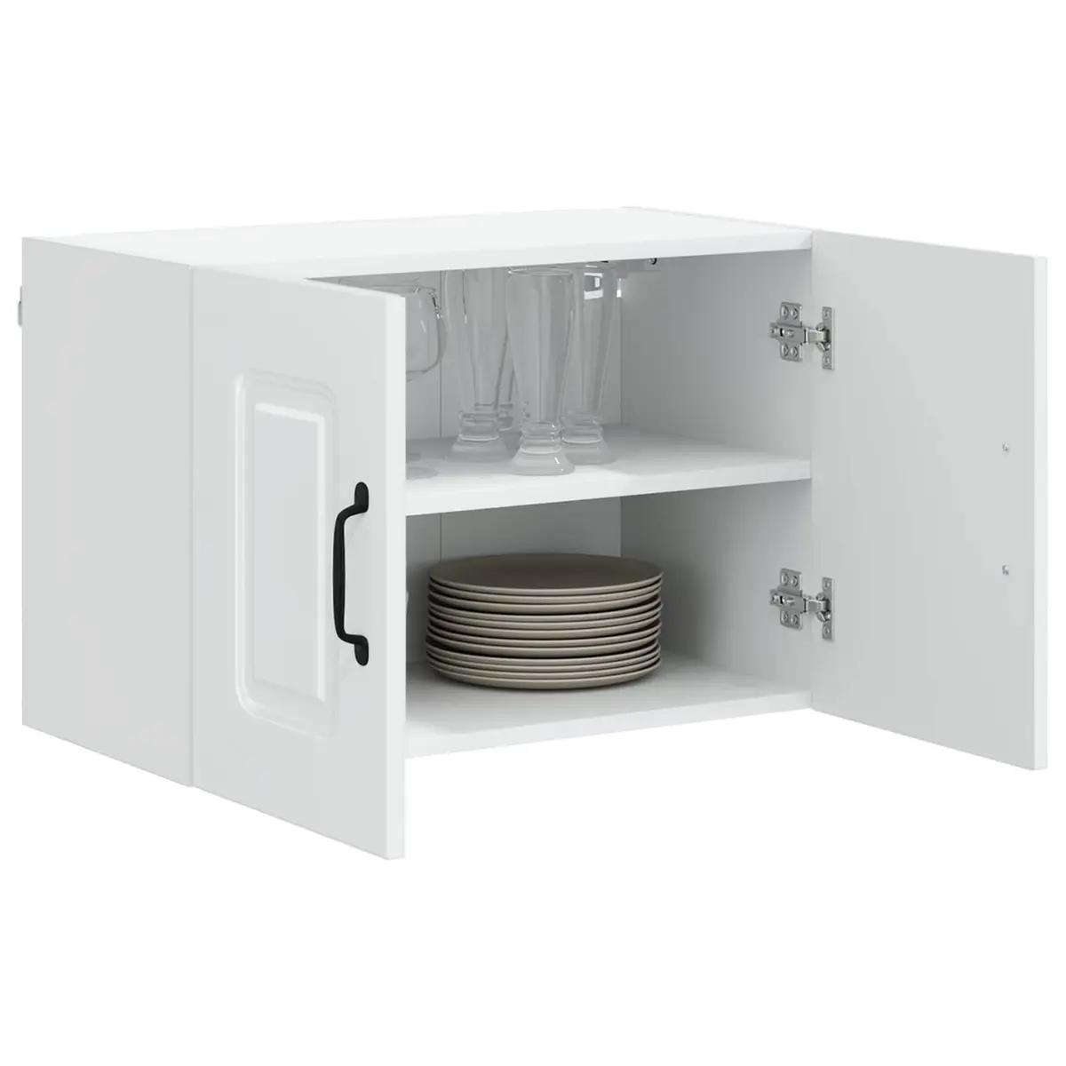 White Kitchen Cabinet Dishwasher Panel 60 x 31 x 40 cm Engineered Wood Storage