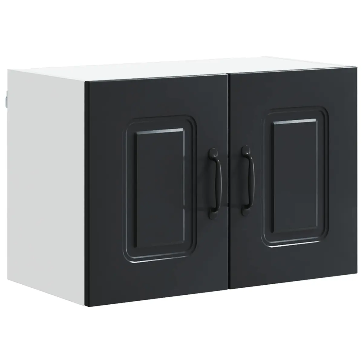Kitchen Cabinet Dishwasher Panel Black Engineered Wood Storage 60 x 31 x 40cm