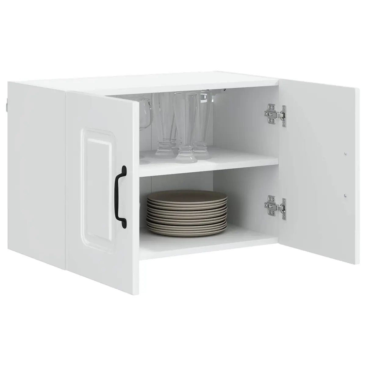 Dishwasher Panel Kitchen Cabinet Engineered Wood High Gloss White 60x31x40cm