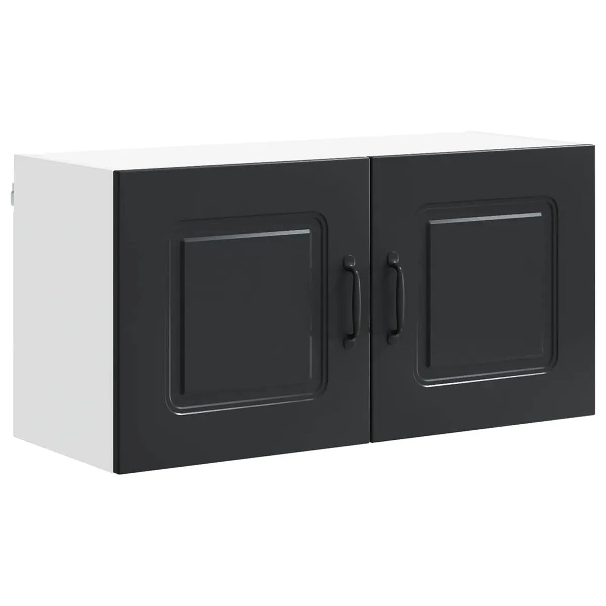 Dishwasher Panel Kitchen Cabinet Black Engineered Wood Storage Cupboard