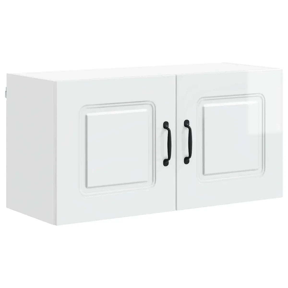 Kitchen Dishwasher Panel Cabinet High Gloss White Storage Organiser 80x31x40cm