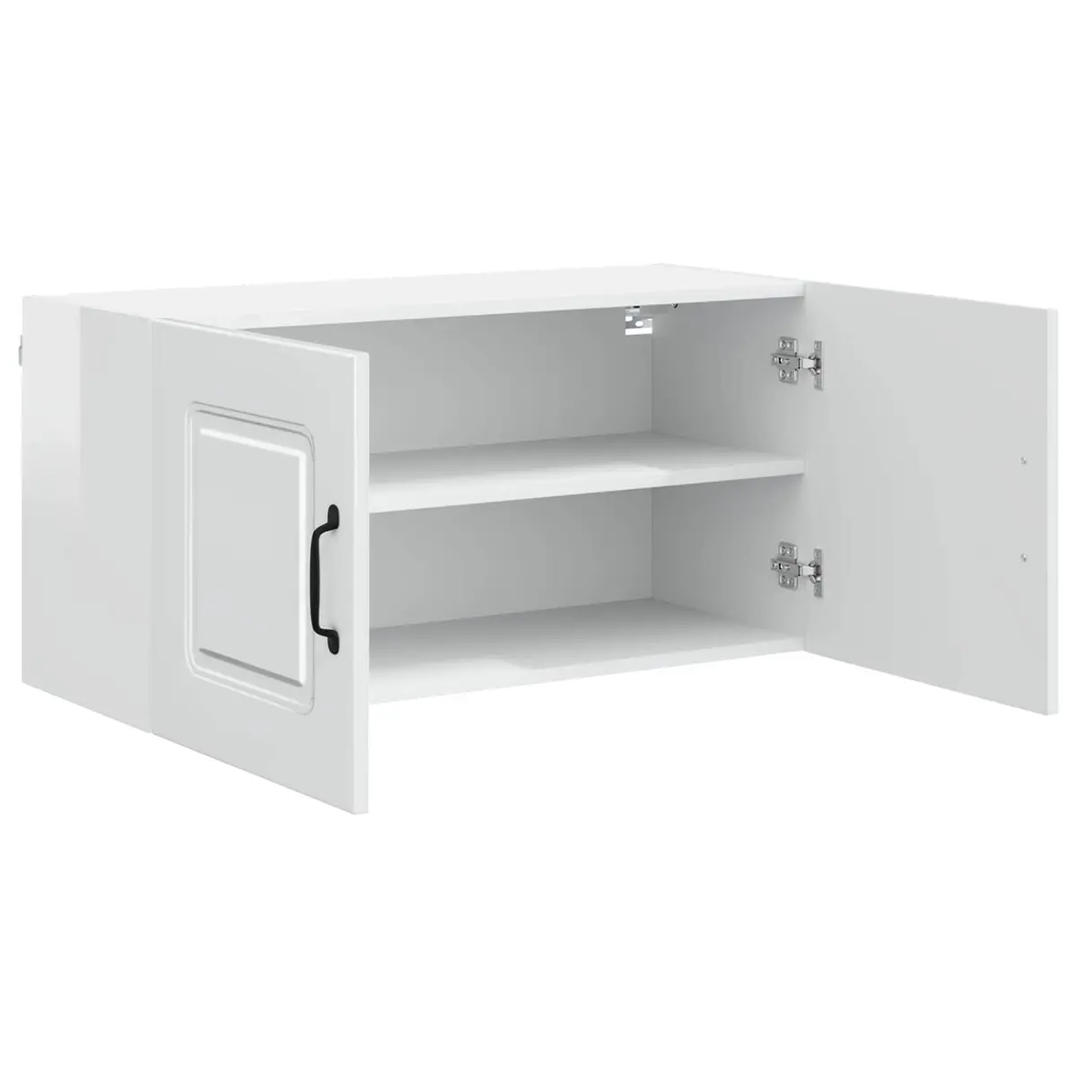 Kitchen Dishwasher Panel Cabinet High Gloss White Storage Organiser 80x31x40cm