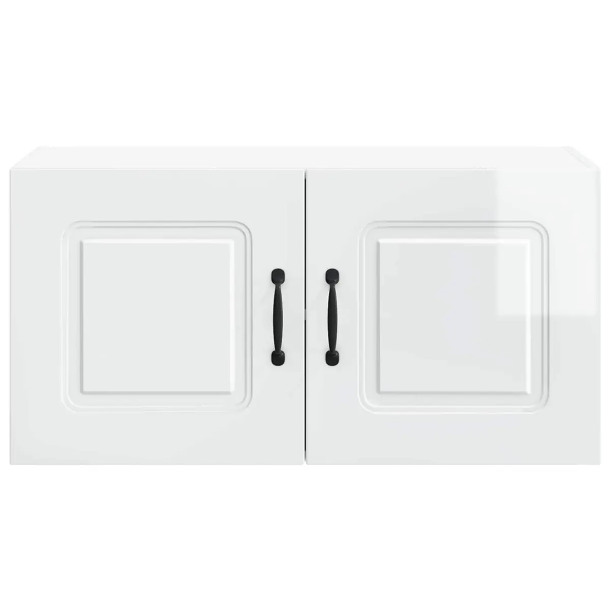 Kitchen Dishwasher Panel Cabinet High Gloss White Storage Organiser 80x31x40cm