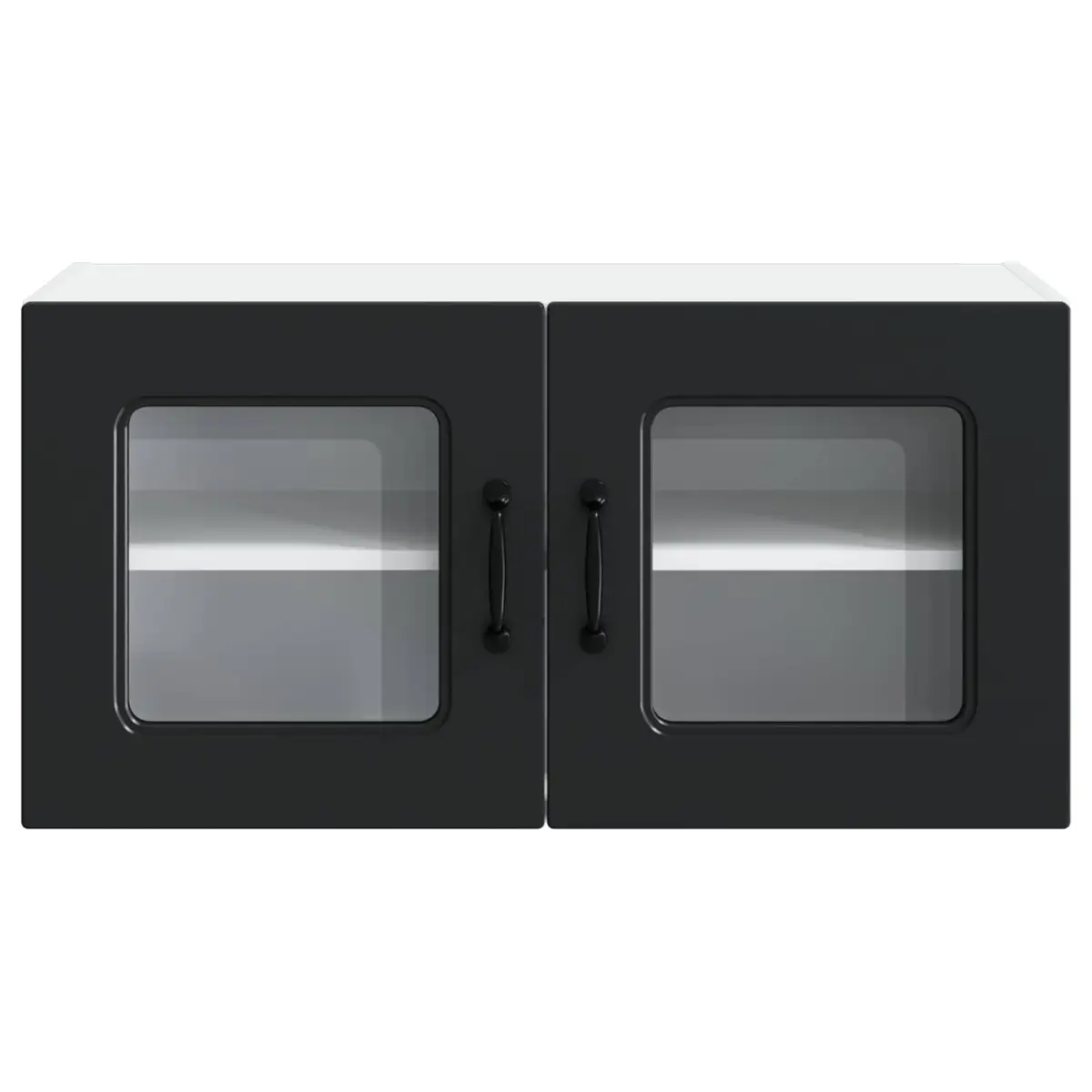 Kitchen Cabinet Black Engineered Wood Dishwasher Panel Rectangular 80 x 31 x 40 cm