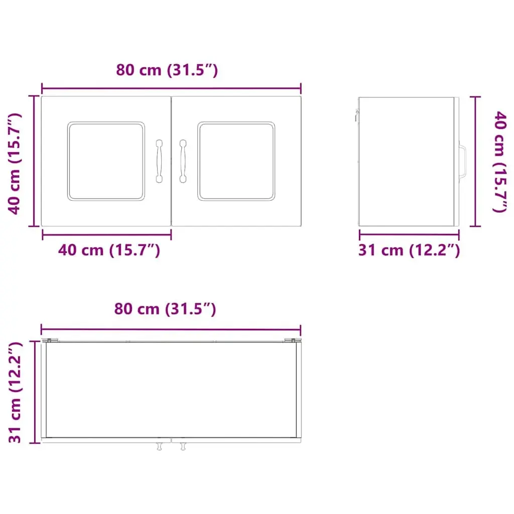 Dishwasher Panel Cabinet Storage Organiser Engineered Wood High Gloss White 80x31x40cm