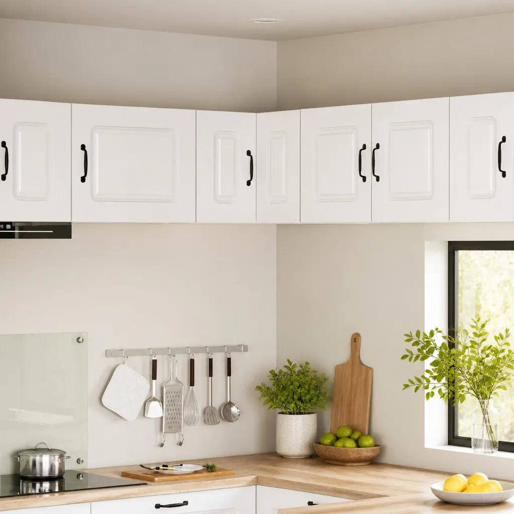 White Kitchen Cabinet Engineered Wood 57x57x40cm