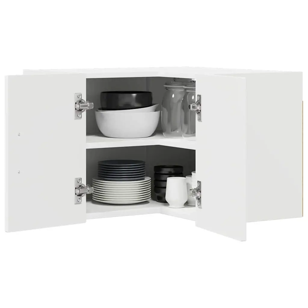 White Kitchen Cabinet Engineered Wood 57x57x40cm