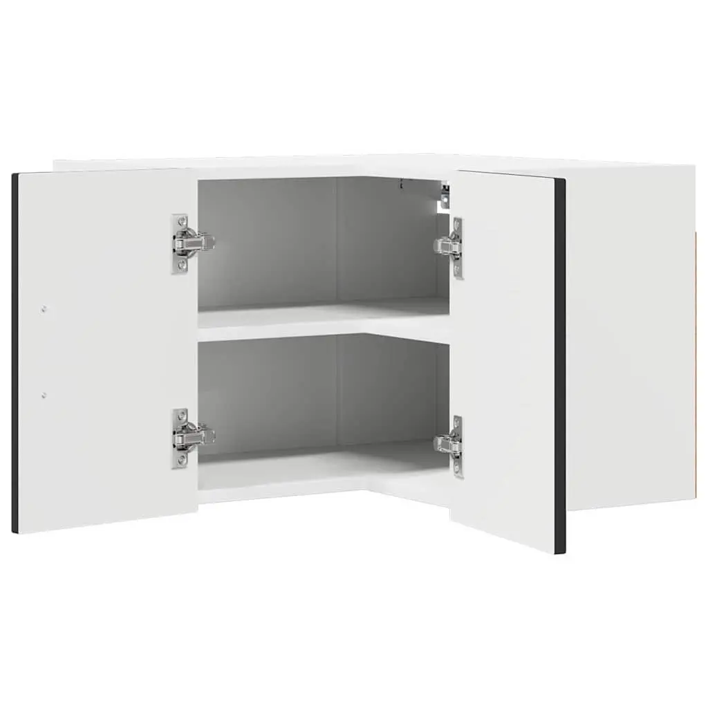 Kitchen Cabinet Black Engineered Wood 57x57x40cm