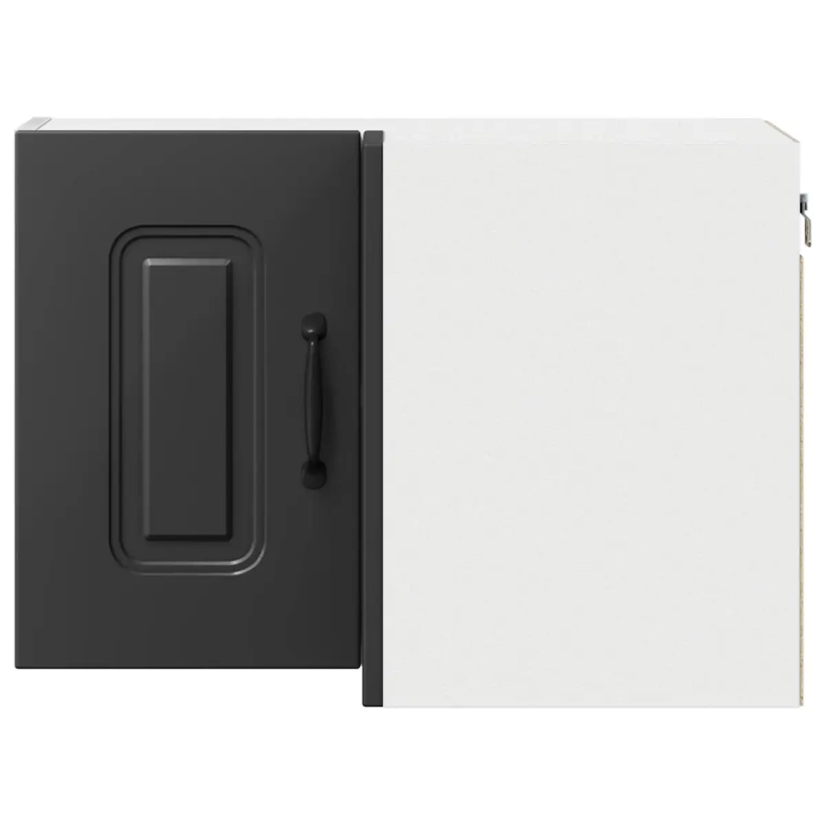 Kitchen Cabinet Black Engineered Wood 57x57x40cm