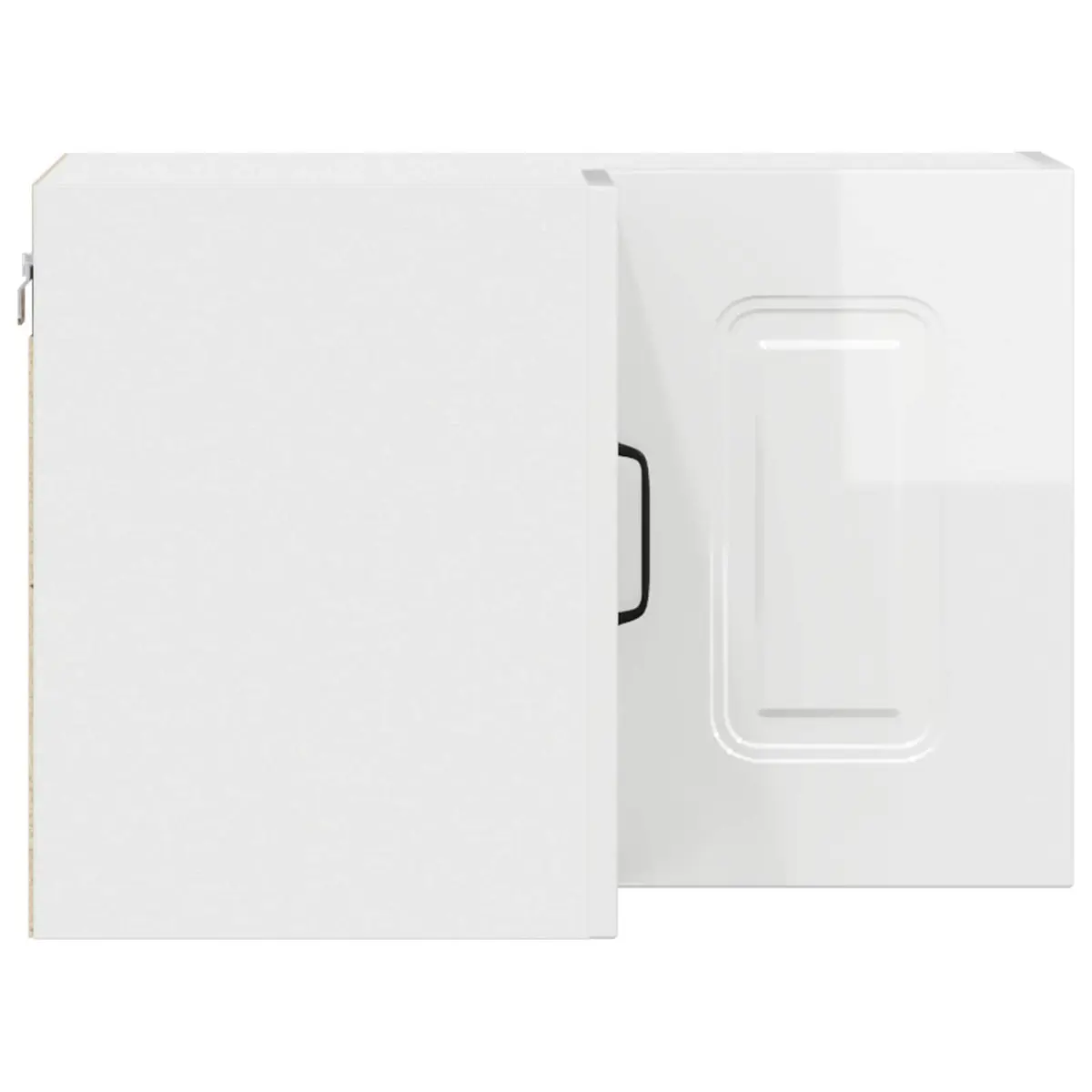 Dishwasher Panel Kitchen Cabinet High Gloss White Storage Engineered Wood