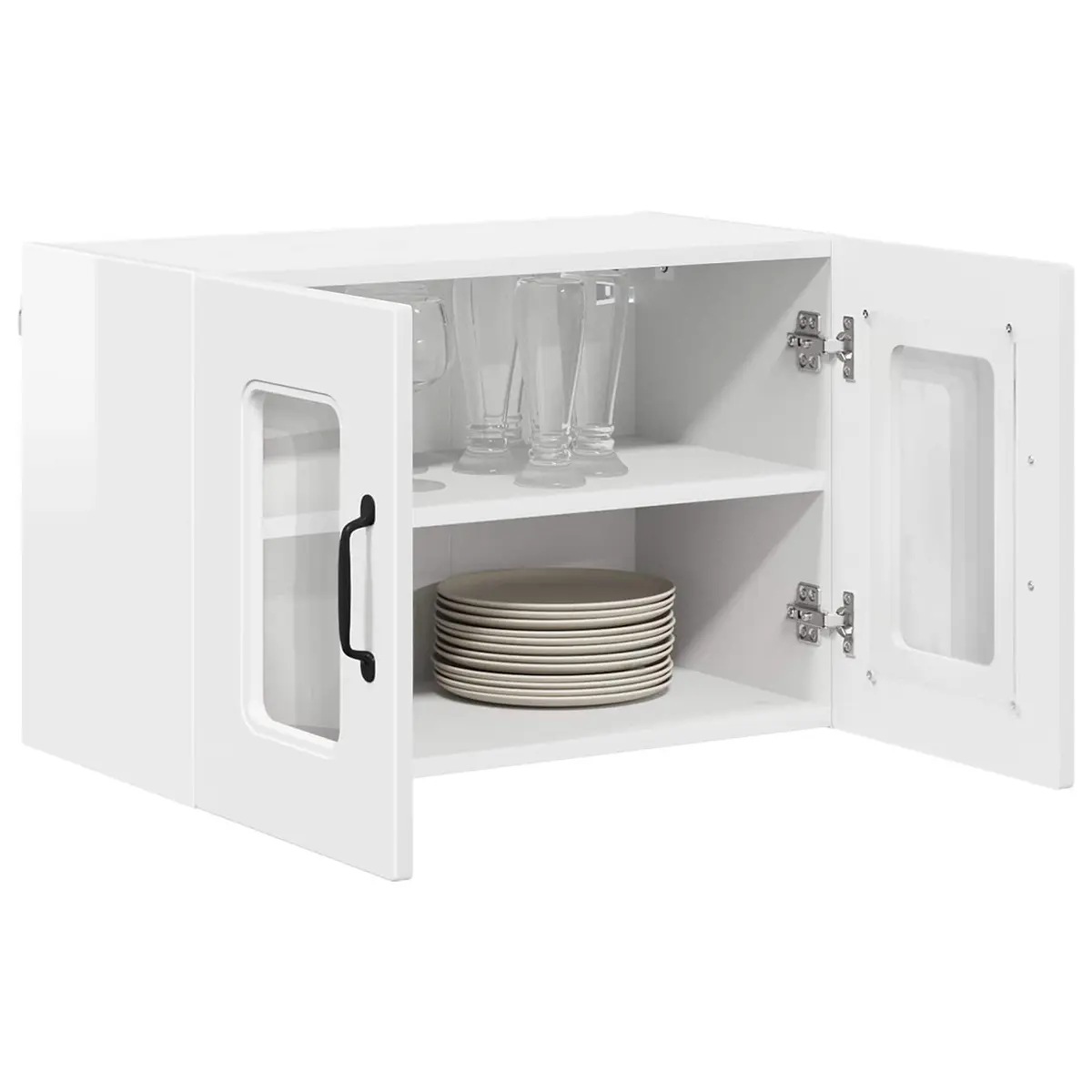 Kitchen Cabinet White Engineered Wood Storage Unit 60x31x40cm