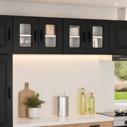 Friendly Black Kitchen Storage Cabinet for Your Home