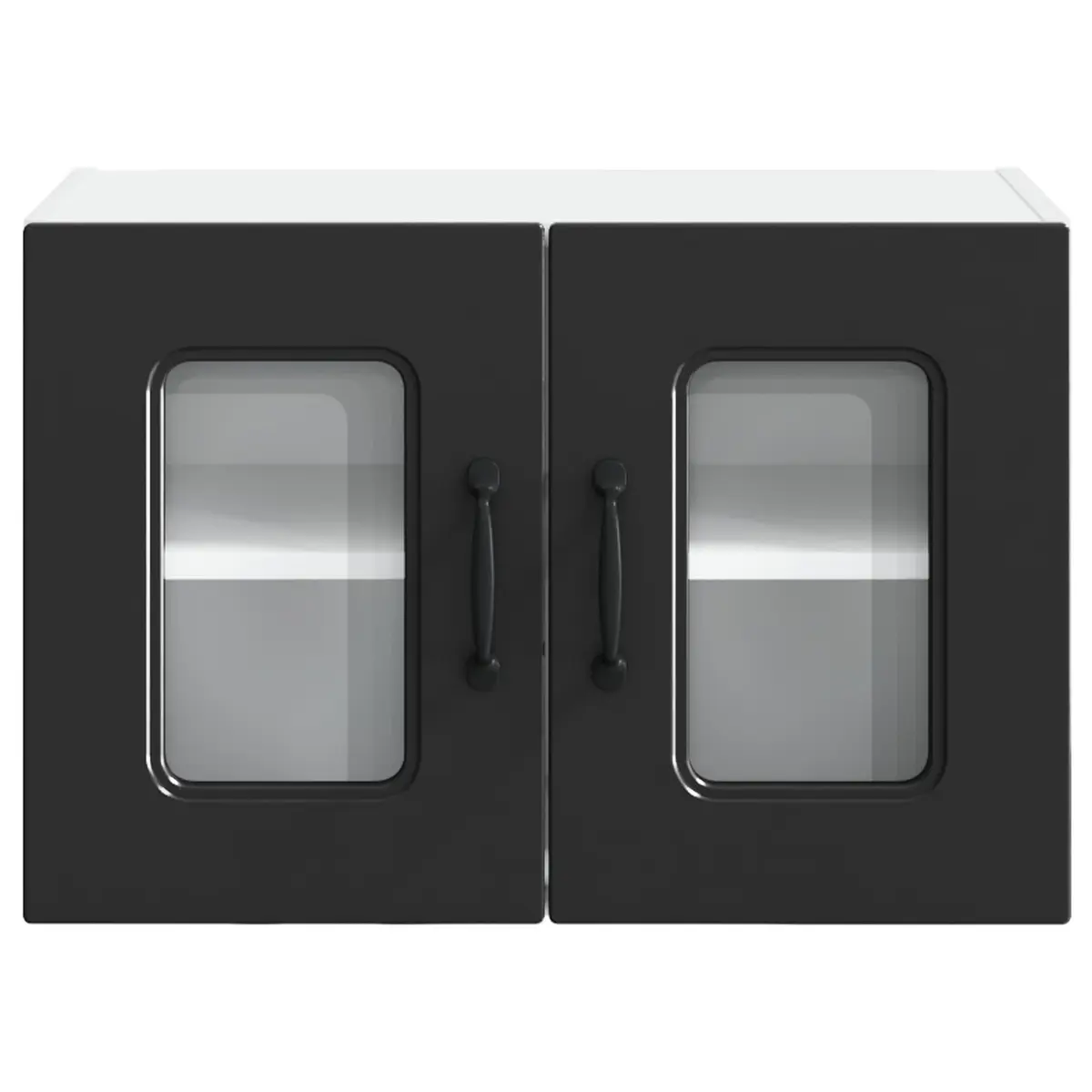 Dishwasher Panel Kitchen Cabinet Black Engineered Wood Storage 60x31x40cm