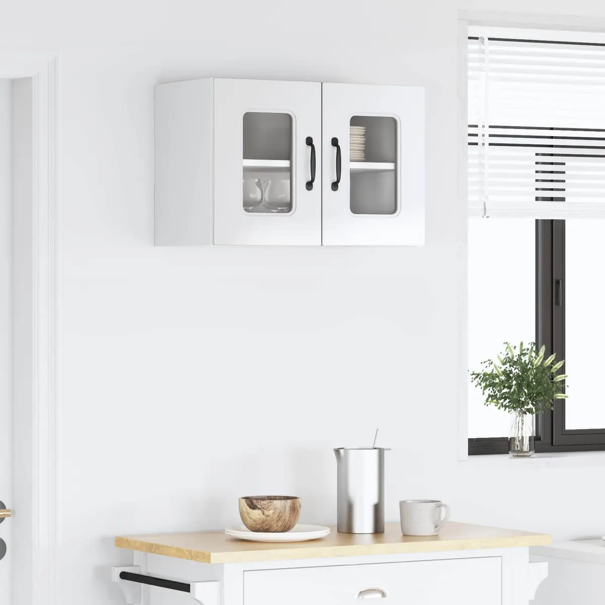 Dishwasher Panel Cabinet High Gloss White Engineered Wood Storage 60 x 31 x 40 cm