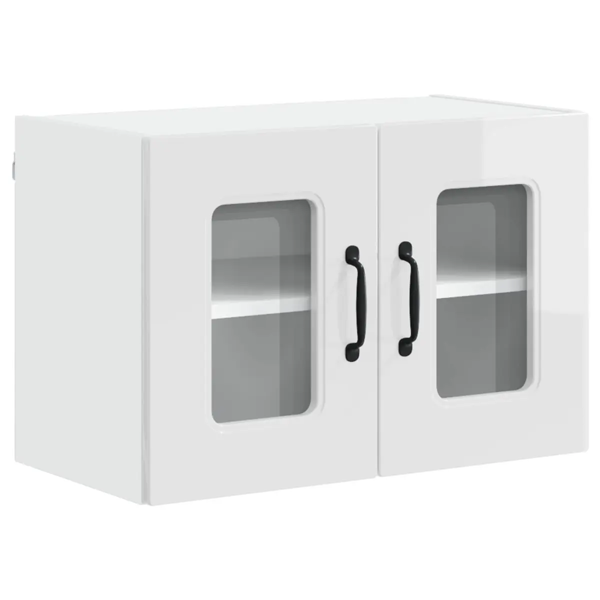 Dishwasher Panel High Gloss White Engineered Wood Cabinet Storage 2 Piece