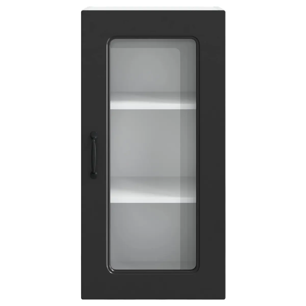 Dishwasher Panel Kitchen Cabinet Black Engineered Wood Storage Cupboard 40 x 31 x 80 cm