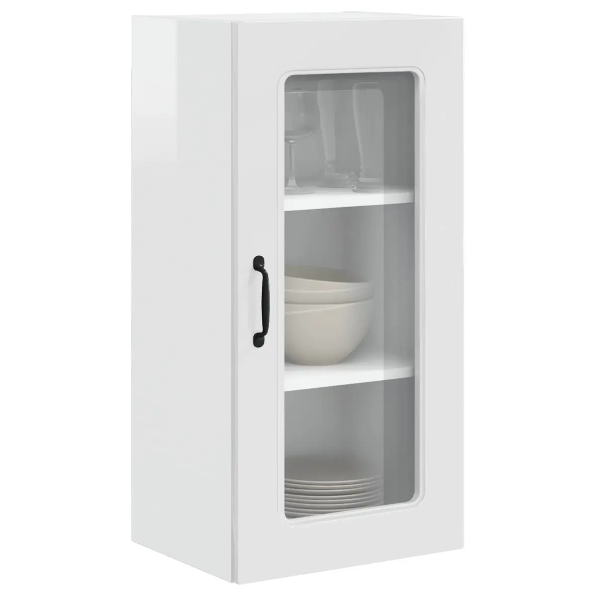 Dishwasher Panel Kitchen Cabinet High Gloss White Storage Engineered Wood