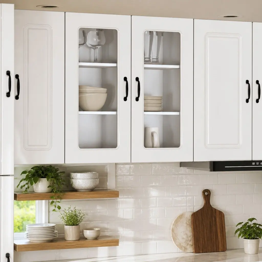 Dishwasher Panel White High Gloss Kitchen Cabinet Door Front Engineered Wood