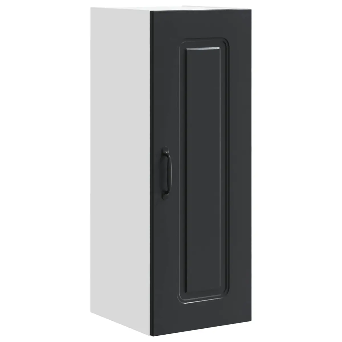 Dishwasher Panel Kitchen Cabinet Black Engineered Wood Storage 30x31x80cm