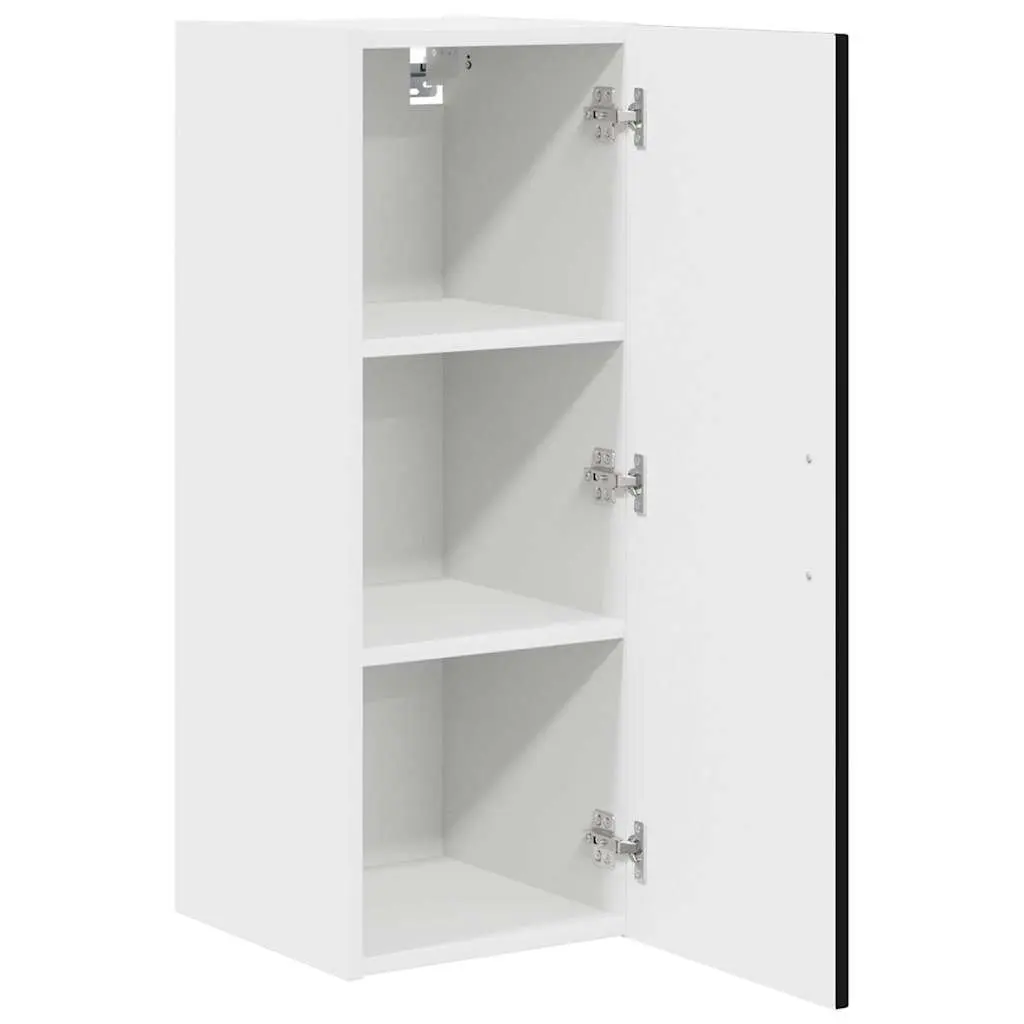 Dishwasher Panel Kitchen Cabinet Black Engineered Wood Storage Organiser 2 Piece