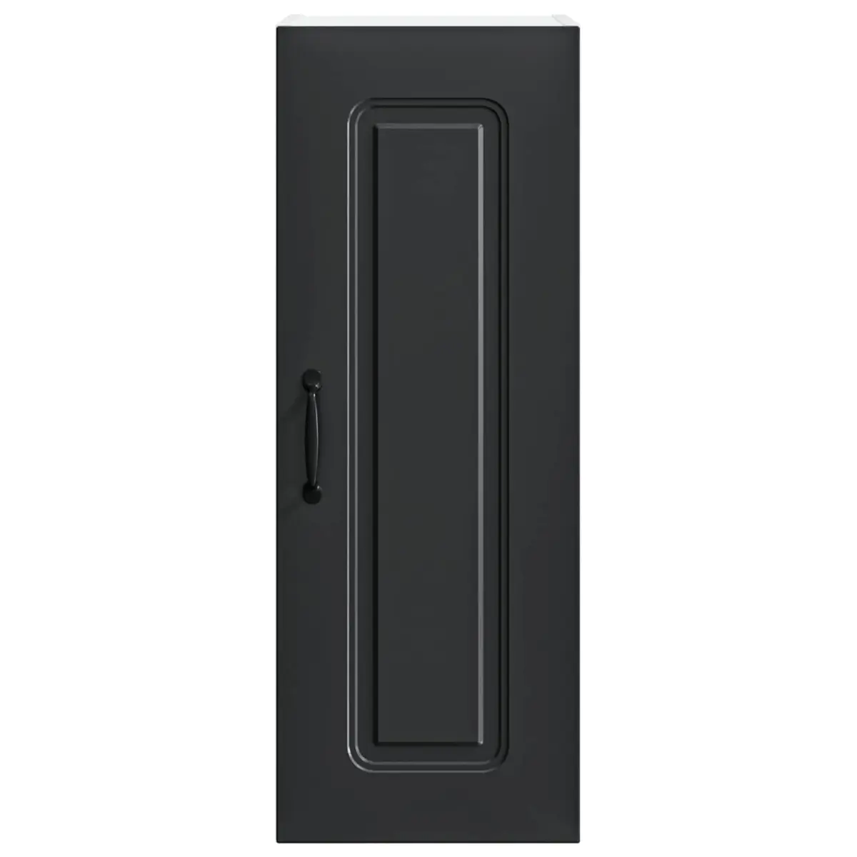 Dishwasher Panel Kitchen Cabinet Black Engineered Wood Storage Organiser 2 Piece