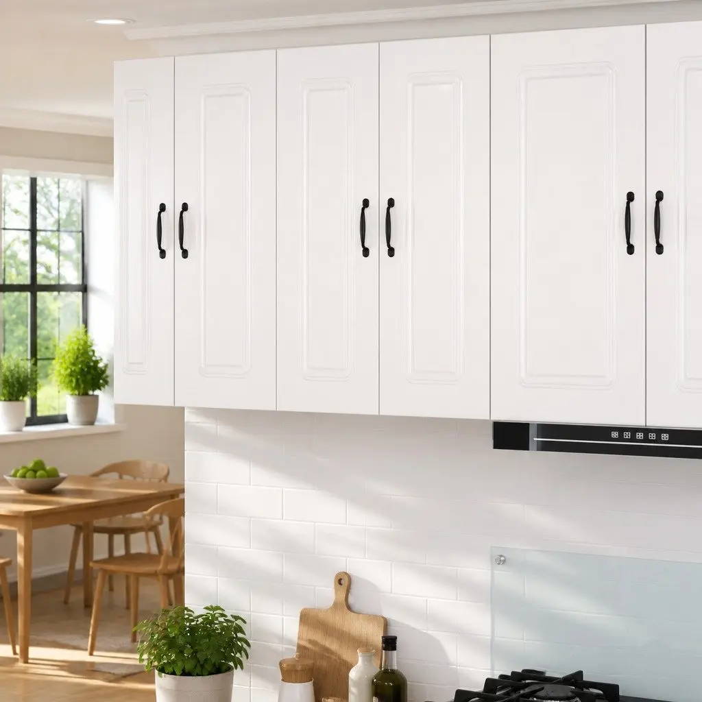 Dishwasher Panel Storage Cabinet High Gloss White Engineered Wood 30x31x80cm