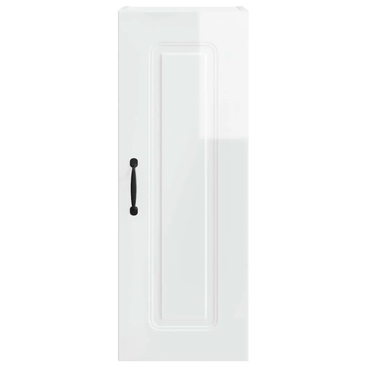 Dishwasher Panel Storage Cabinet High Gloss White Engineered Wood 30x31x80cm